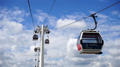 Aerial Blue Cable Cable Car Cableway Car City Exterior Famous