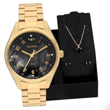 Rel Gio Technos Feminino Boutique Dourado Mlws P Original