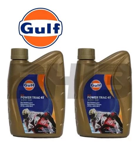 Óleo Gulf 15w50 4t Sintético Power Api Sl Sintético Kit 2 L Desconto