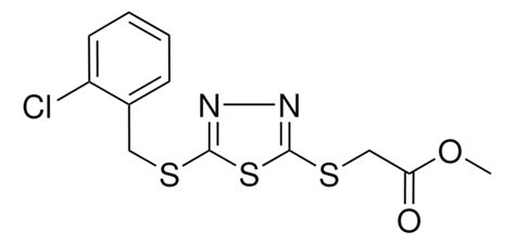 METHYL 5 2 CHLOROBENZYL THIO 1 3 4 THIADIAZOL 2 YL THIO ACETATE