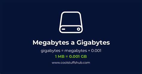 Conversi N De Megabytes A Gigabytes Mb A Gb