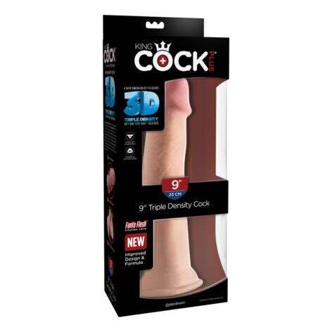 King Cock Plus In Triple Density Dildo W Suction Cup Beige