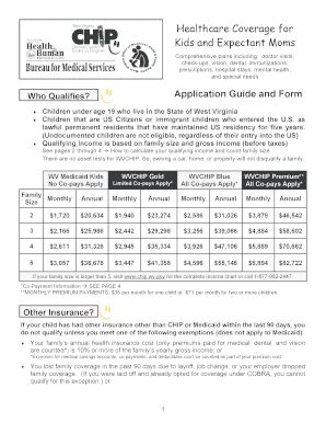 Fillable Online Chip Wv Healthcare Coverage For Fax Email Print PdfFiller