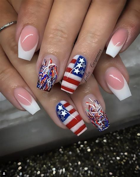 Show Your Patriotic Style With 40 American Flag Nail Designs Red