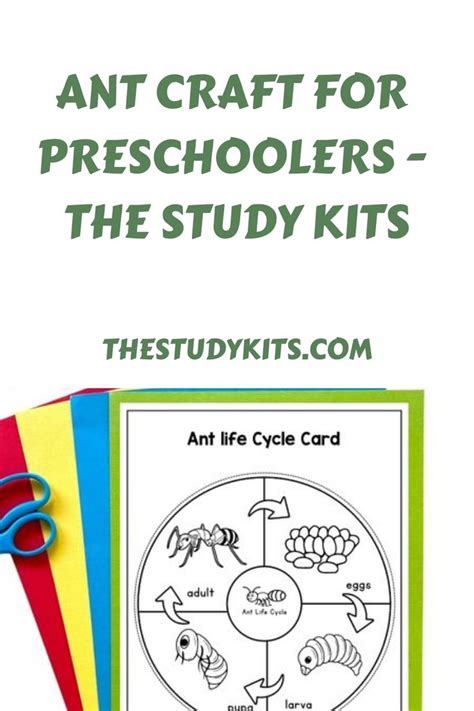 Ant Craft for Preschoolers - The Study Kits | Ant crafts, Preschool ...