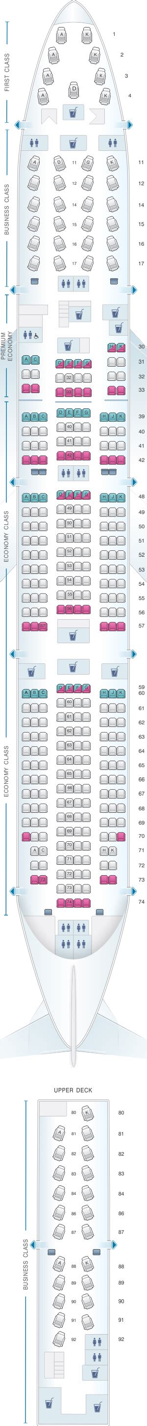 Cathay Pacific Premium Economy Seat Map