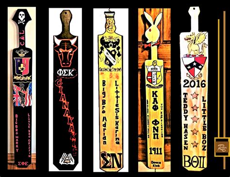 Hand Crafted Custom Fraternity Paddle Guitar Fraternity Paddle Fraternity Paddles Sorority