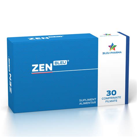 ZenBleu 30 Comprimate Bleu Pharma Pret Avantajos Minifarm