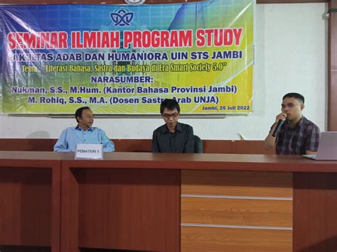 Fah Uin Sts Jambi Gelar Seminar Ilmiah Program Studi