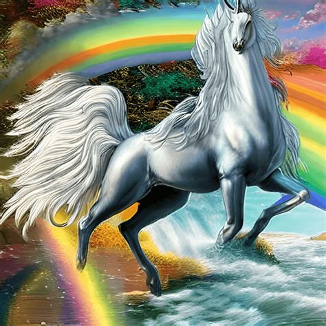 4k Realistic Surreal Majestic Unicorn Graphic · Creative Fabrica