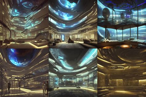 Very Wide Cinematic Shot Inside A Scifi Epic Scale Stable Diffusion