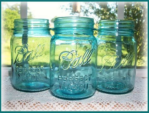 Blue Ball Mason Jars Set Of 3