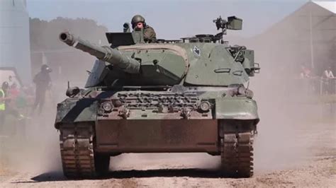 Leopard C Canadian Main Battle Tank Stock Video Pond