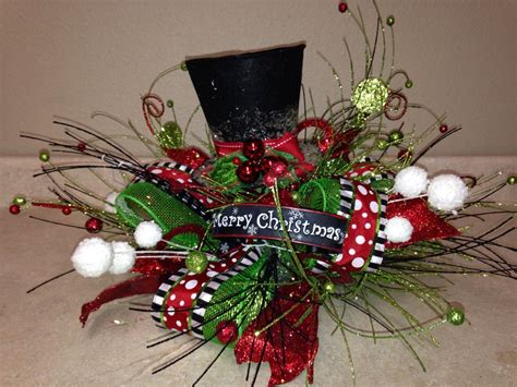 Top hat centerpiece | Diy christmas decorations easy, Craft night ...