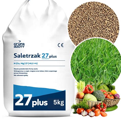 SALETRZAK 5KG NAWÓZ AZOTOWY NA TRAWNIK WARZYWA 14018217409 Allegro pl