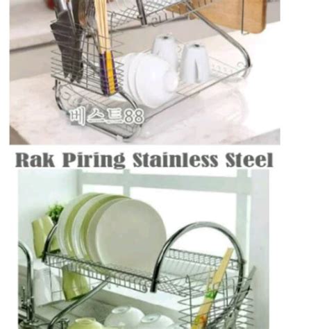 Jual Rak Piring 2 Susun Shopee Indonesia