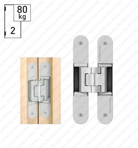 Batista Gomes D TE 340 3D Simonswerk Dobradiça oculta invisível