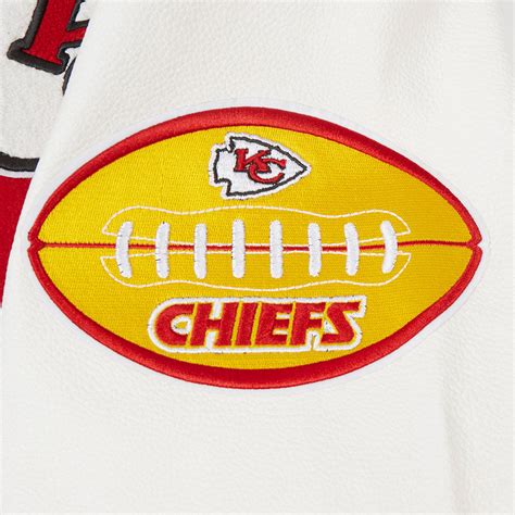 Nfl Kansas City Chiefs Old English Mens Rib Wool Varsity Jacket Red