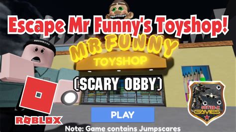 Roblox Escape Mr Funnys Toyshop Scary Obby Youtube