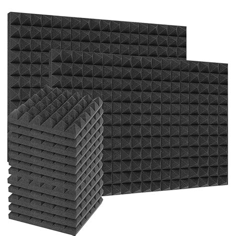 Buy 24 Pack Acoustic Foam Panels 2 Inches Thick Sound Proof Padding For