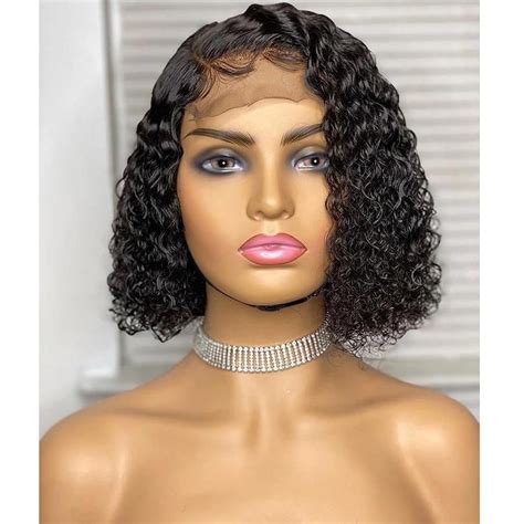 X Jerry Curl X Short Bob Frontal X Lace X Closure Wigs X