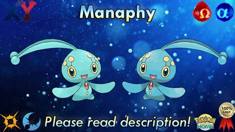 Shiny Manaphy ranger 6IV Pokemon X/Y OR/AS S/M Us/um - Etsy