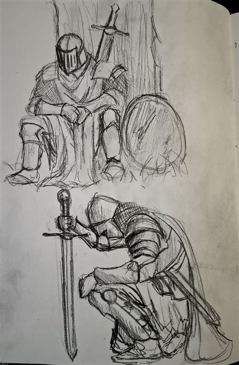 knight drawing 1