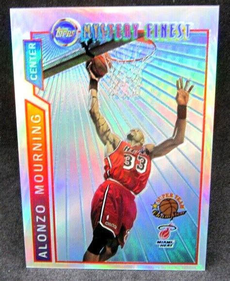 Alonzo Mourning Topps Mystery Finest Refractor Card M Heat C