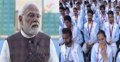 Pm Modi Praises Indian Athletes Asks Them To Be Ambassadors For Drug