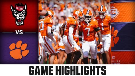 NC State Vs Clemson Game Highlights 2024 ACC Football YouTube