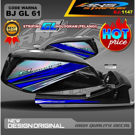 Jual Striping Gl Herex Costum Hologram Variasi Striping Gl Striping