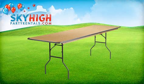 USA 8ft Rectangle Banquet Table Rentals Sky High Party Rentals