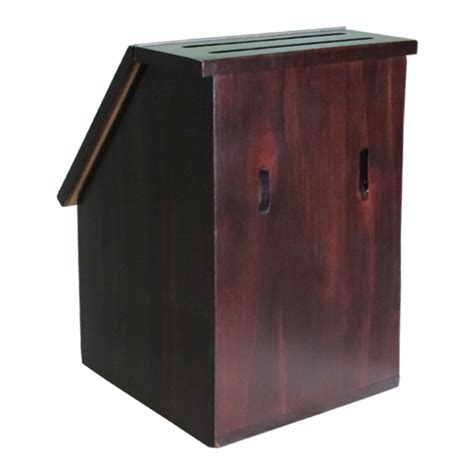 Wooded Funeral Donation Box