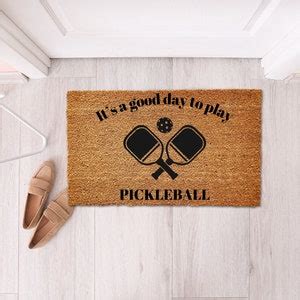 Pickleball Doormat Pickle Ball Gift Pickleball Decor Pickleball