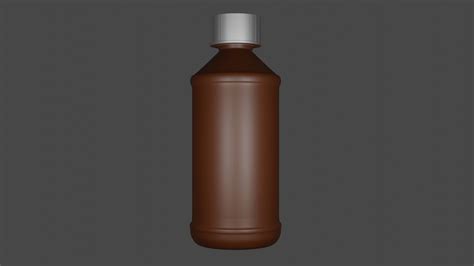 Wockhardt Cough Syrup Bottle Lean 3D Model CGTrader