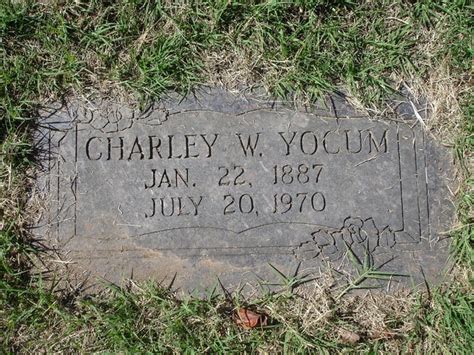 Charles Walter Charley Yocum 1887 1970 Find A Grave Memorial