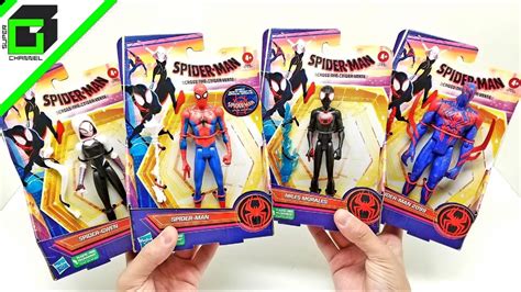 New Spider Man Across The Spider Verse Complete Set Of Basic Figures Unboxing And Review Youtube