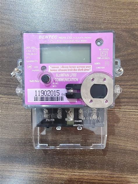 Rf Energy Meter Single Phase Bentec For Residential Model Name Number