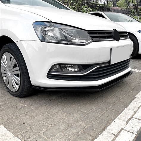 Front Bumper Spoiler Splitter Lip Kit For Vw Polo Mk5 6r 6c 2009 2018 2012 2pcs Ebay