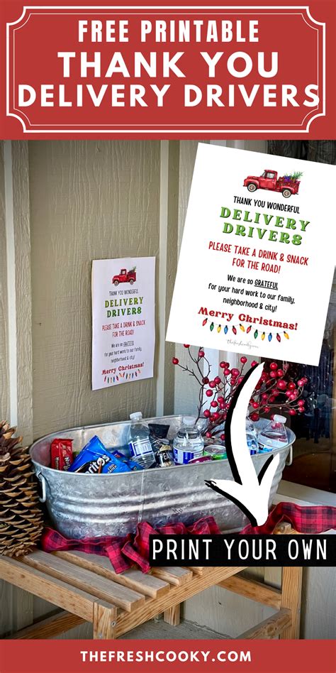 Free Thank You Delivery Drivers Printable Artofit