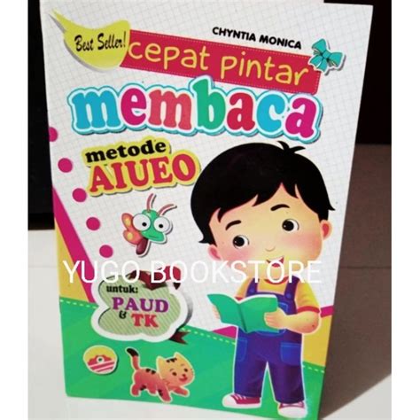 Jual Buku Cepat Pintar Membaca Metode Aiueo Original Full Color Untuk Paud Tk Shopee Indonesia