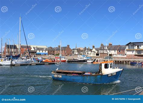 Arbroath Harbour Panorama Editorial Photo | CartoonDealer.com #75629387