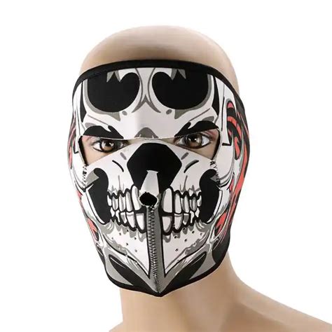 Aliexpress.com : Buy Printed Skull Face Mask Scary Skull Skeleton Mask ...