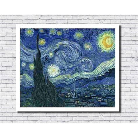 Quadro Noite Estrelada Van Gogh Casas Bahia