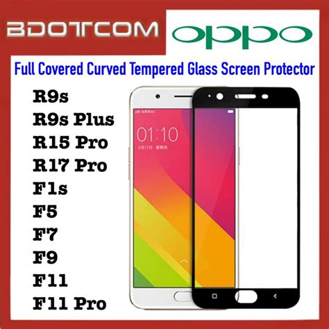 Full Covered Curved Tempered Glass Screen Protector For Oppo R9s R9s