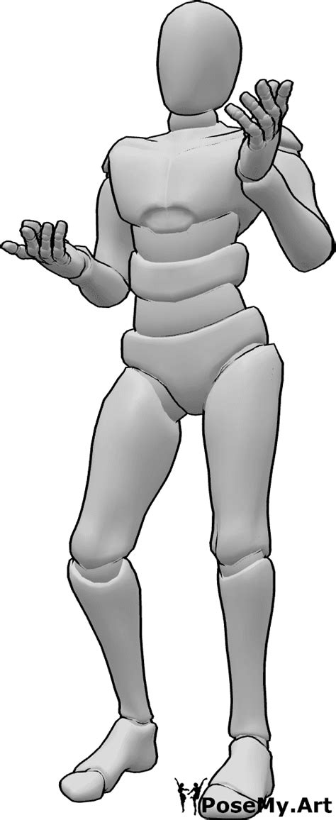 Hand Poses - Male explaining hands pose | PoseMy.Art