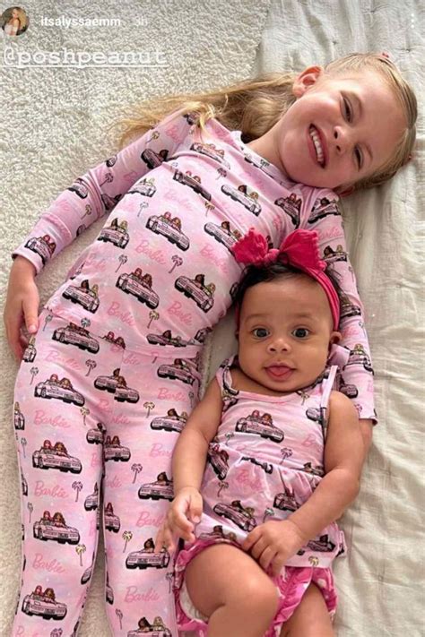 Alyssa Scott Shares Sweet Photo Of Daughters Halo And Zeela In Matching