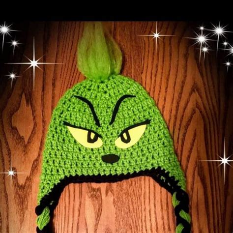 Crochet Grinch Hat Etsy