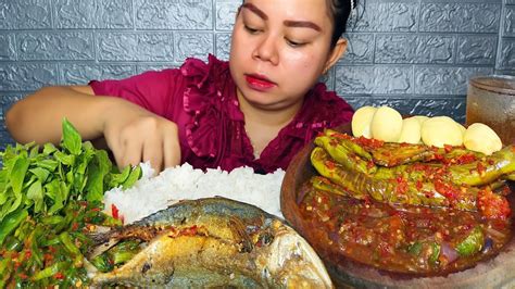 Menu Desa Ikan Asin Tumis Genjer Belacan Sambal Terong Balado Sambal