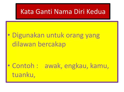 Kata Ganti Nama Diri Ppt